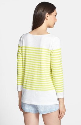 Joie 'Abina' Bateau Neck Stripe Cotton Sweater