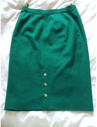 Gucci Green Wool Skirt