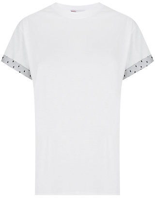 RED Valentino Tulle Trim T-Shirt