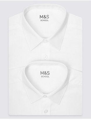 Marks and Spencer 2 Pack Boys' Ultimate Non-Iron Shirts