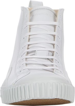 Balenciaga Cap-Toe Monochrome Sneakers-White