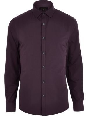 River Island Purple long sleeve shirt