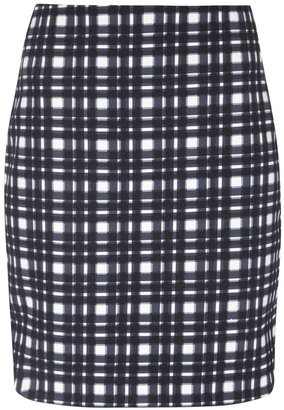 Finders Keepers You Belong to Me navy and white checked skirt
