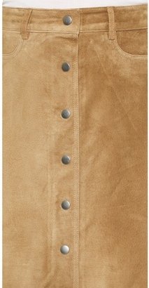 Theory Classic Suede Pemma L Skirt