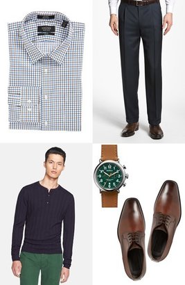 Nordstrom Trim Fit Non-Iron Check Dress Shirt (Online Only)