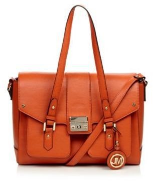 Star by Julien Macdonald Designer orange grained satchel bag