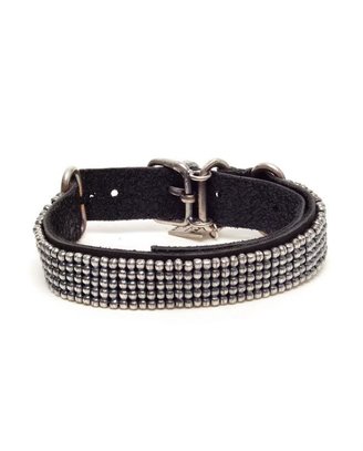 Goti Beaded Sterling Silver and Leather Bracelet