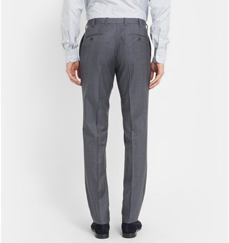 Brioni Checked Super 120s Wool Trousers