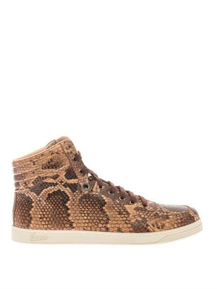 Gucci Python high-top trainers
