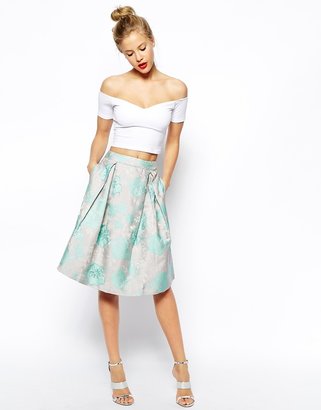 ASOS Premium Prom Midi Skirt With Embellishment