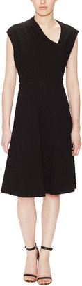 Tracy Reese Textured Pull Neck Frock Dress