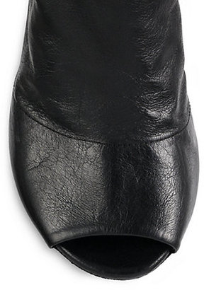 Marsèll Leather Peep-Toe Sandals