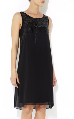 Wallis Black Embellished 2 in 1 Dress