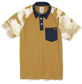 Volcom 'Part Timer' Short Sleeve Polo Shirt (Big Boys)