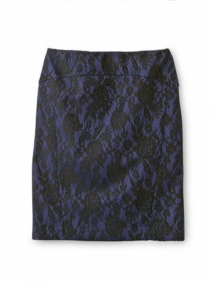 La Redoute LES ESSENTIELS Lace Motif Skirt, Petite Length, Height Up to 1.60 m