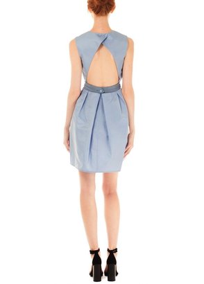 Carven Blue Taffeta Mini Dress