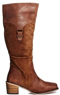 Ravel Mellow Leather Knee High Boots - Tan
