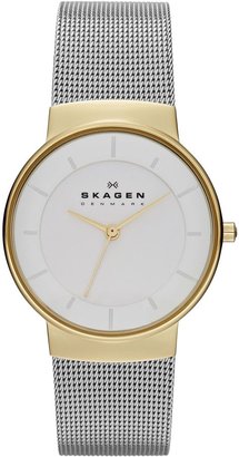 Skagen SKW2076 Classic Silver and Gold Ladies Mesh Watch