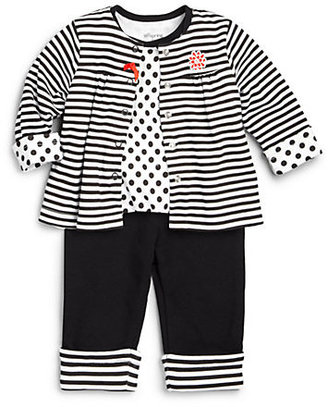 Offspring Infant's Three-Piece Reversible Jacket, Bodysuit & Pants Set