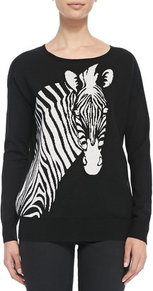 Christopher Fischer Wool Intarsia-Knit Zebra Sweater