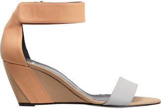 Pierre Hardy Colorblock Ankle-Strap Wedge Sandals