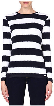 MICHAEL Michael Kors Stripe-print jersey top