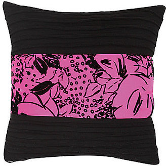 JCPenney Seventeen Neon Floral Square Decorative Pillow