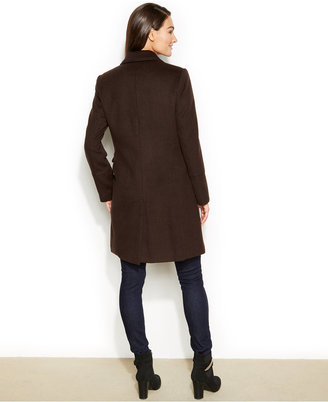 Calvin Klein Single-Breasted Wool-Cashmere-Blend Coat