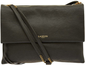 Lanvin Black Sugar Leather Chain Bag