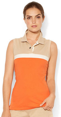 Lauren Ralph Lauren Color-Blocked Sleeveless Polo Shirt