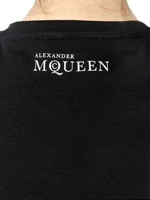 Alexander McQueen Skeletons Print Cotton Jersey Tank Top