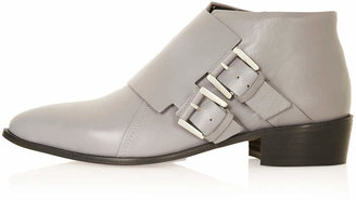 Topshop Adder double buckle monk boots