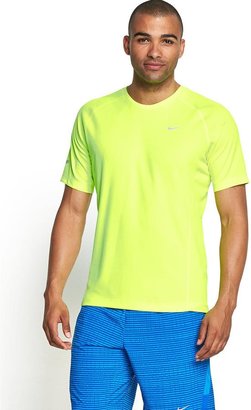 Nike Mens Miler Short Sleeve T-shirt - Neon Yellow