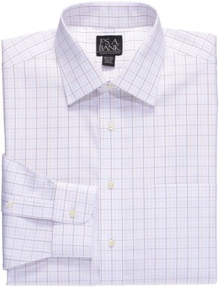 Jos. A. Bank Factory Store Non-Iron Spread Collar Plaid Dress Shirt