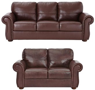 Cassina 3-Seater + 2-Seater Italian Leather Sofa Set (buy and SAVE!)