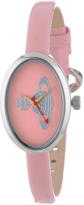 Vivienne Westwood Medal Women's Quartz Watch with Pink Dial Analogue Display and Pink Leather Strap VV019LPK