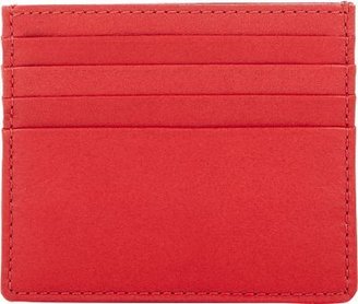 Barneys New York Flat Card Case-Red