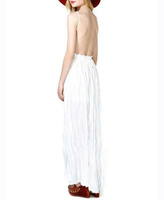 ChicNova White Backless Cami Dress