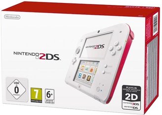 Nintendo 2DS White and Red Console