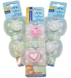 Mam love-Affection Pacifier 2 Months and Up ~ Girl color