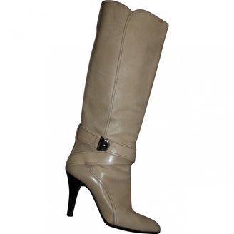 Karen Millen Beige Leather Boots