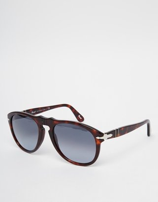 Persol Aviator Keyhole Sunglasses - Brown