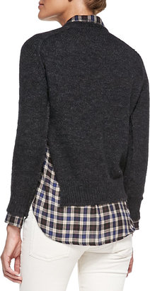 Etoile Isabel Marant Rain Distressed Knit Sweater