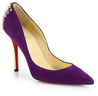 Christian Louboutin Studded Suede Pumps