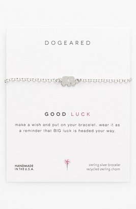 Dogeared 'Good Luck' Boxed Elephant Charm Bracelet