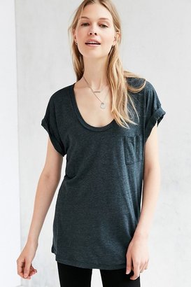 Truly Madly Deeply Scoopneck Slouch Pocket Tee