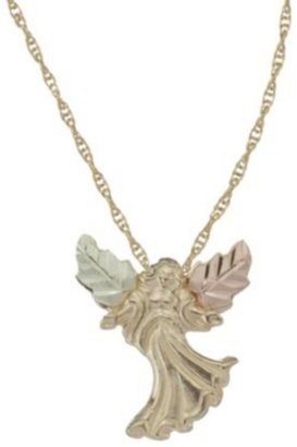J & Company Black Hills Gold J Co.® 10K Angel Pendant
