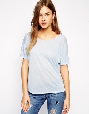 Only Capped Sleeve T-Shirt - skyway