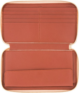 Chloé Coral Lizard-Embossed Leather Bea Wallet