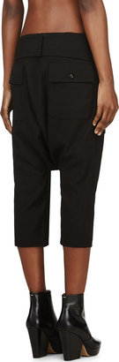 Rick Owens Black Cargo Sarouel Trousers